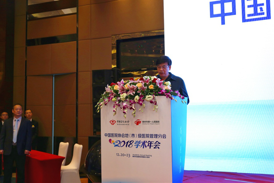 湖南省卫健委副巡视员、湖南省医院协会会长陈卫红讲话。