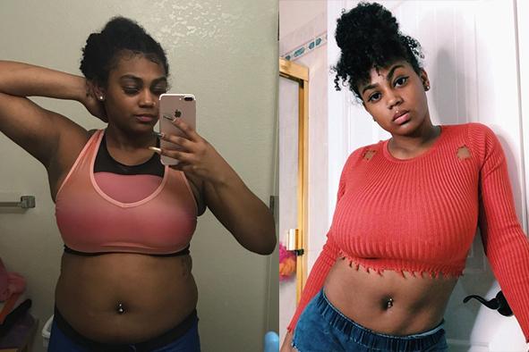 160斤胖妞按健身计划坚持3个月，前后焕然一新