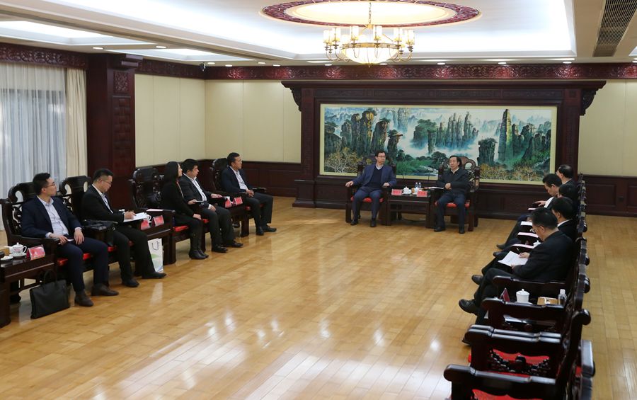 湖南省政府与中国中药有限公司会谈 许达哲出席