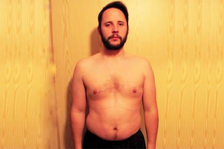 健身减肥15周身材能有多大变化？看胖哥正面、侧面、背面身材对比