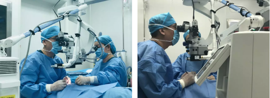 眼科手术室成功实施西安市第一医院首例二氧化碳激光辅助深层巩膜切除术（CLASS手术）